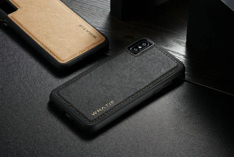 WHATIF для IPhone 8 7 6S Plus X чехол мягкий ТПУ крафт кожаный чехол s для Iphone 11 11Pro X XS Max XR защитный чехол