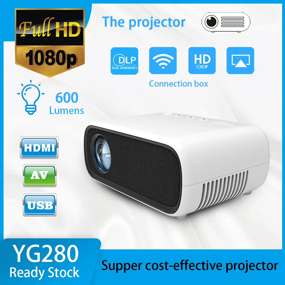 LED Mini Projector 480*272 Pixels LCD with HDMI/USB/AV/Audio Interface Portable Projection Game Home Media Player | Компьютеры и офис