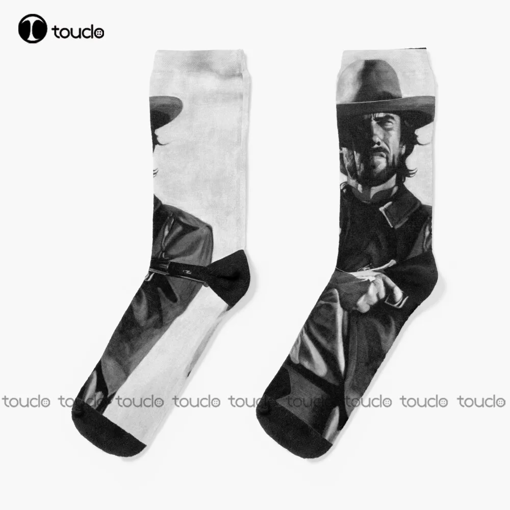 

Clint Eastwood Socks Colorful Socks Christmas New Year Gift 360° Digital Print Personalized Custom Unisex Adult Teen Youth Socks