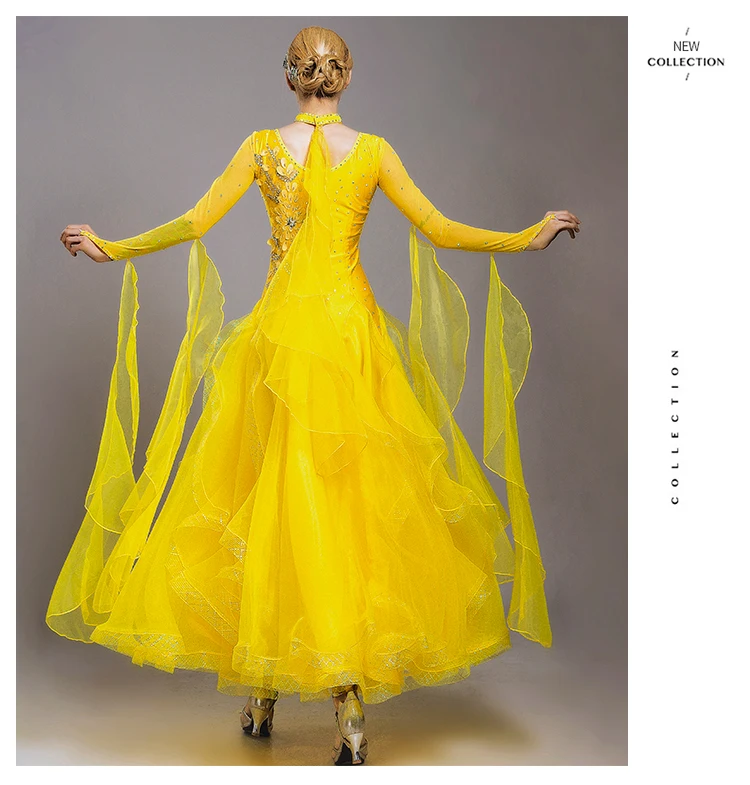 Новинка Платье для бальных танцев соревнований танцевальная одежда платье