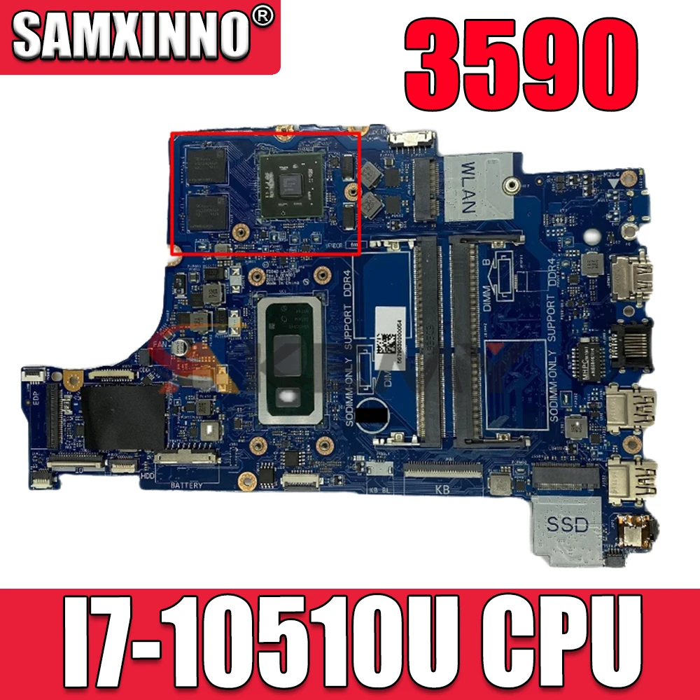 

Материнская плата для ноутбука DELL 3590, Φ 0R1CJX R1CJX с SRGKW, 100% рабочий