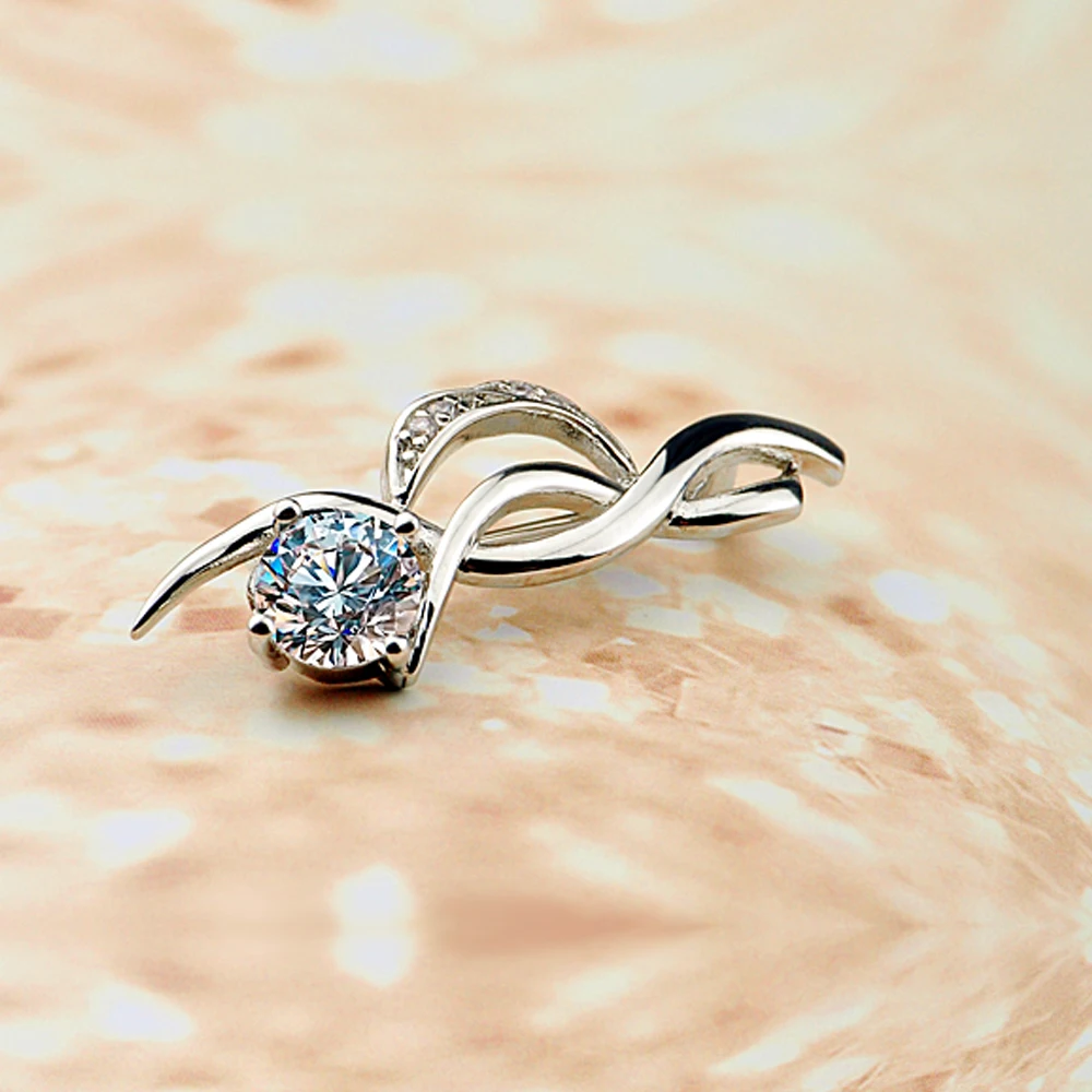 Женская Брошь на воротник рубашки с цирконом | Украшения и аксессуары