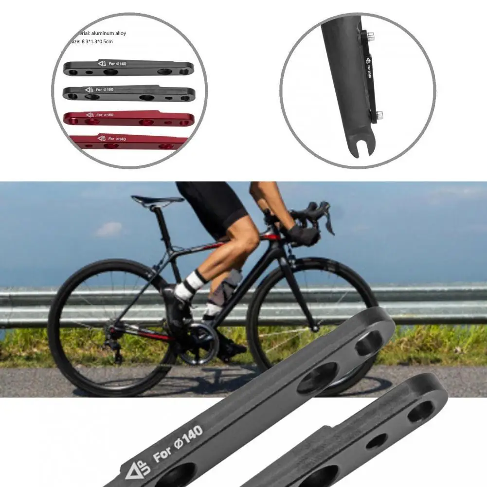 

Flat Mount 2Pcs Practical Wear Resistant Disc Brake Converter Aluminum Alloy Disc Adapter Portable for Bike