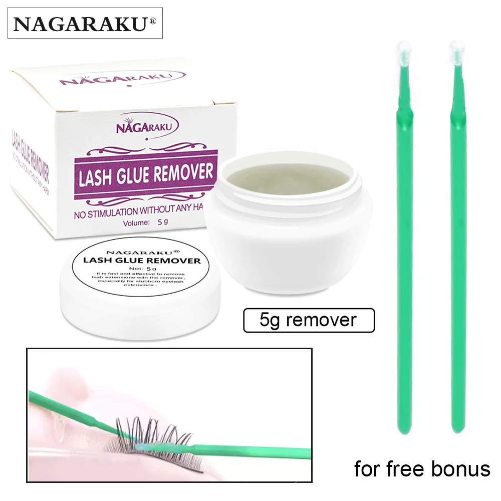 Средство для снятия клея ресниц NAGARAKU быстрое и безопасное средство быстрой