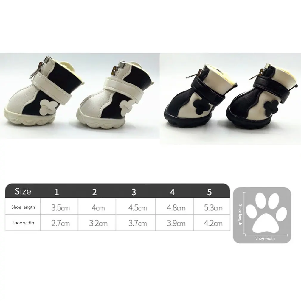 

Fashionable Design Soft PU Leather Puppies Pet Dog Shoes Sport Casual Anti-slip Boots Sneaker Shoes Pet Supplies