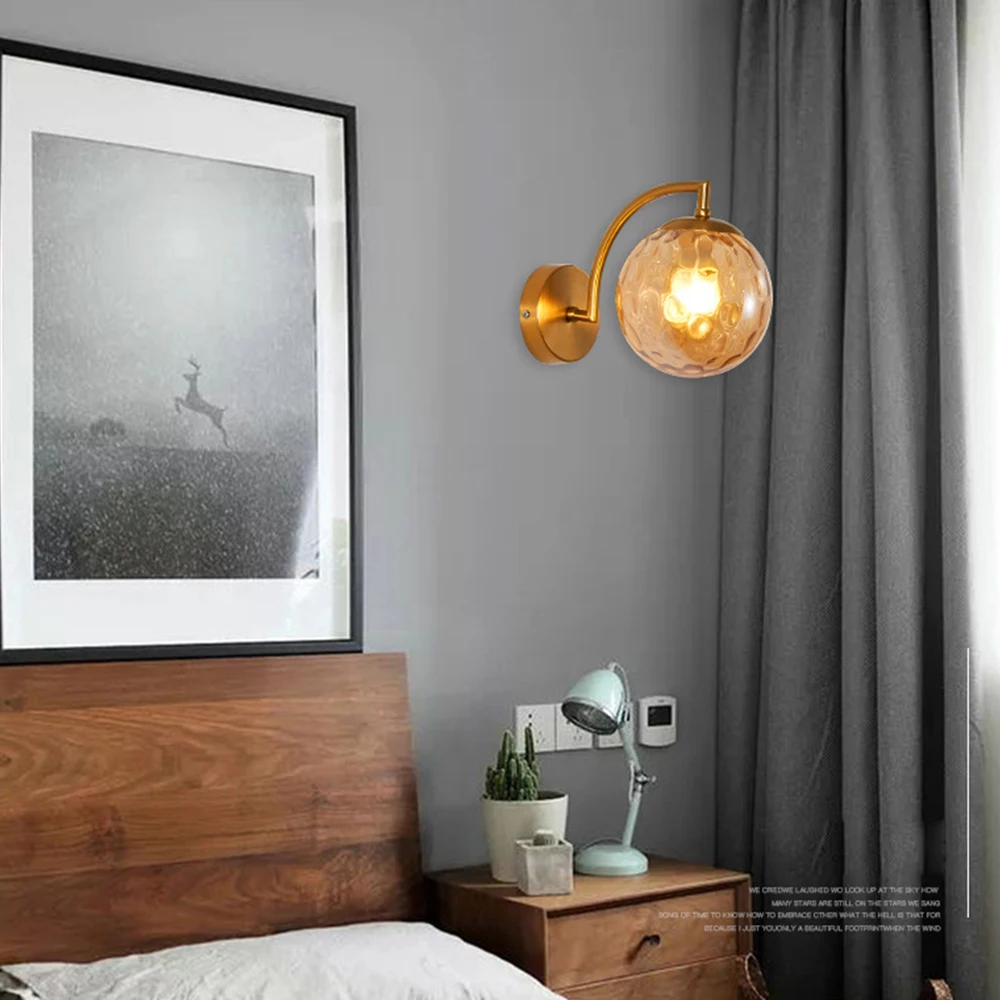 3 цвета Затемнения Спальня светодиодный настенный светильник для помещений