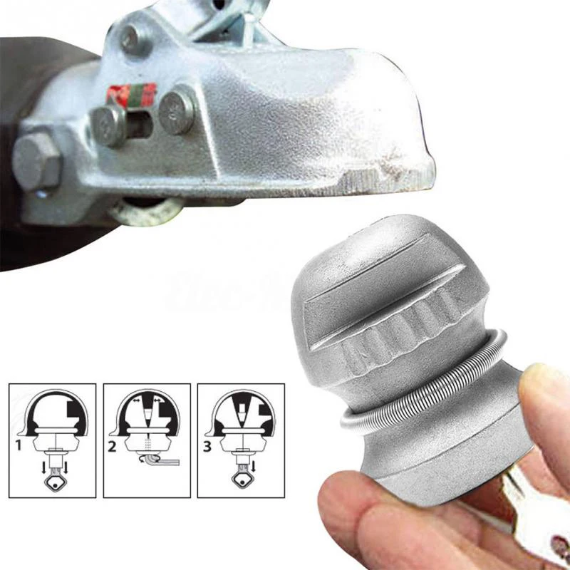 1 Trailer Zinc Alloy Hook Lock Ball Coupling Anti-Theft Device Accessories Caravan Bolt 50 Mm | Автомобили и мотоциклы