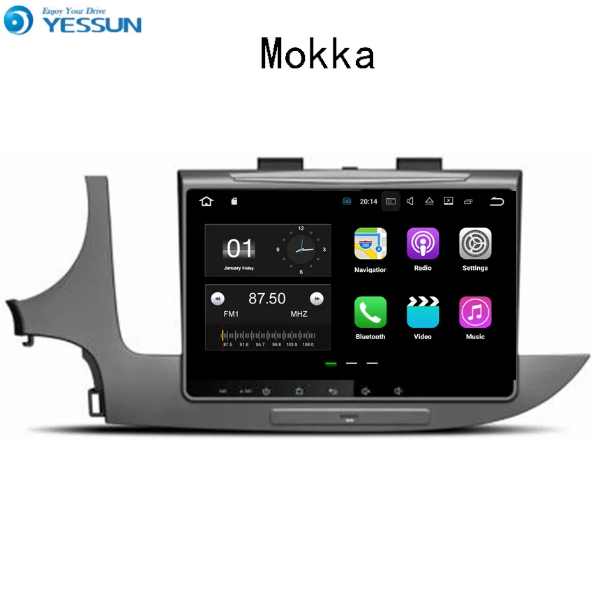 Автомобильный навигатор YESSUN GPS для Opel Mokka 2016 ~ 2017 Android аудио видео HD сенсорный экран