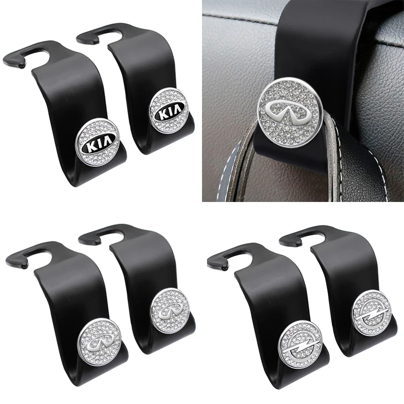

1/2PCS Car Seat Headrest Hook Storage Holder Auto Accessories For Volkswagen Toyota Honda Nissan Lexus Hyundai Jeep Ford Volvo