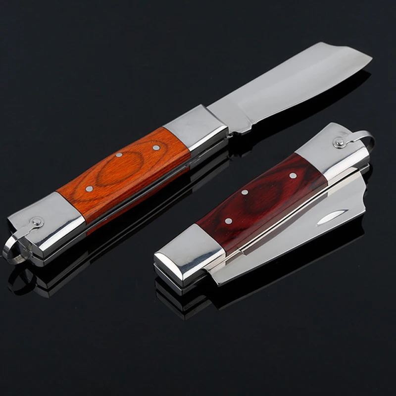 

Utility Portable Knives Tactical Knife 5CR15MOV Steel Wood Handle High Hardness Survival Folding Knife Camping Knifes EDC Tools