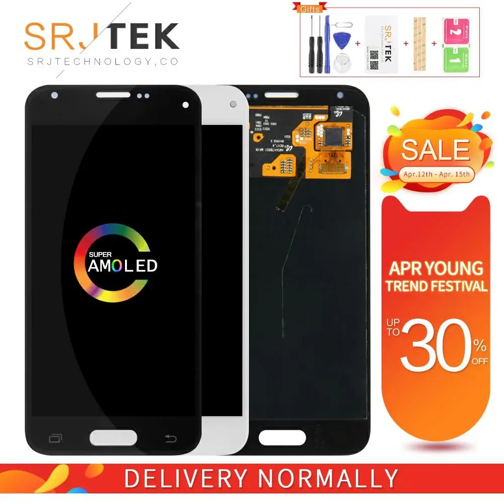 AMOLED/OLED/TFT экран для Samsung Galaxy S5 мини дисплей G800 LCD G800F G800H сенсорный дигитайзер стекло