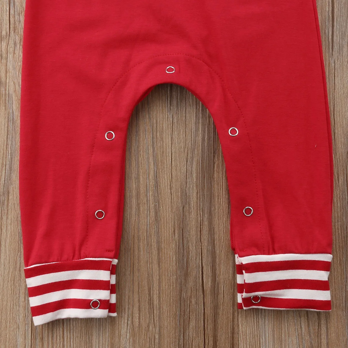 

Baby Christmas Clothing Rompers for Newborn Infant Baby Boy Girls Long Sleeve Striped Patchwork Jumpsuit Xmas Outfits