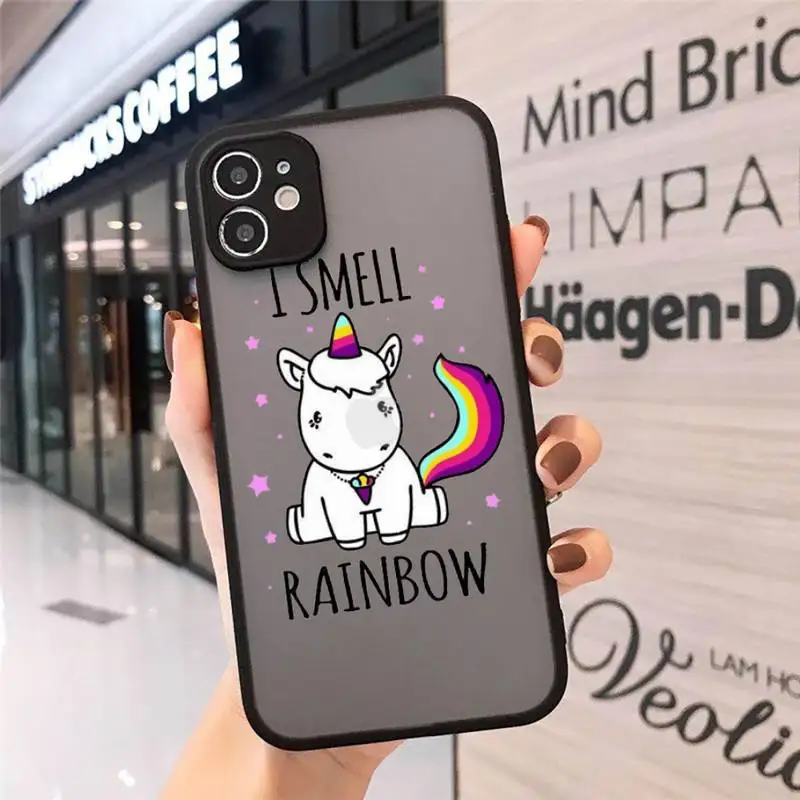 

unicorn all Phone Case Matte Transparent for iPhone 7 8 11 12 s mini pro X XS XR MAX Plus cover funda