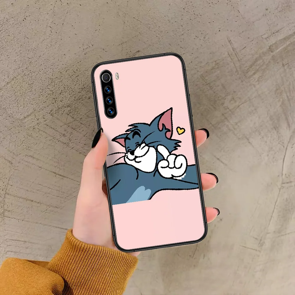 

Tom Jerry Cat And Mouse Phone Case For Xiaomi Redmi Note 7 8 8T 9 9S 4X 7 7A 9A K30 Pro Ultra black Coque Silicone Waterproof
