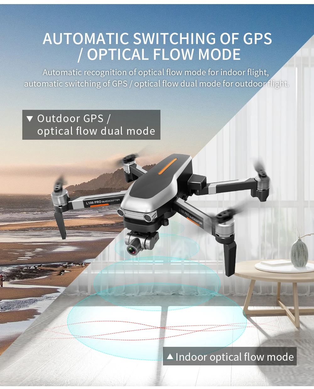 Дрон с двухосевой стабилизационной камерой 4K HD GPS WIFI FPV радиус 5G м | Игрушки и хобби