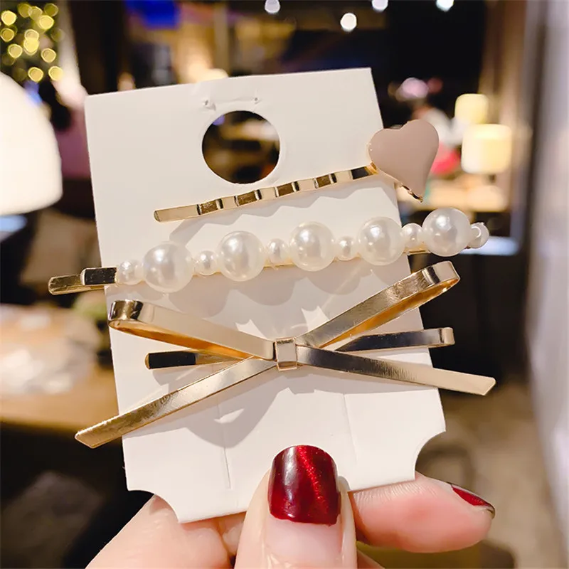 Женская заколка с имитацией жемчуга элегантная карандаш в корейском стиле