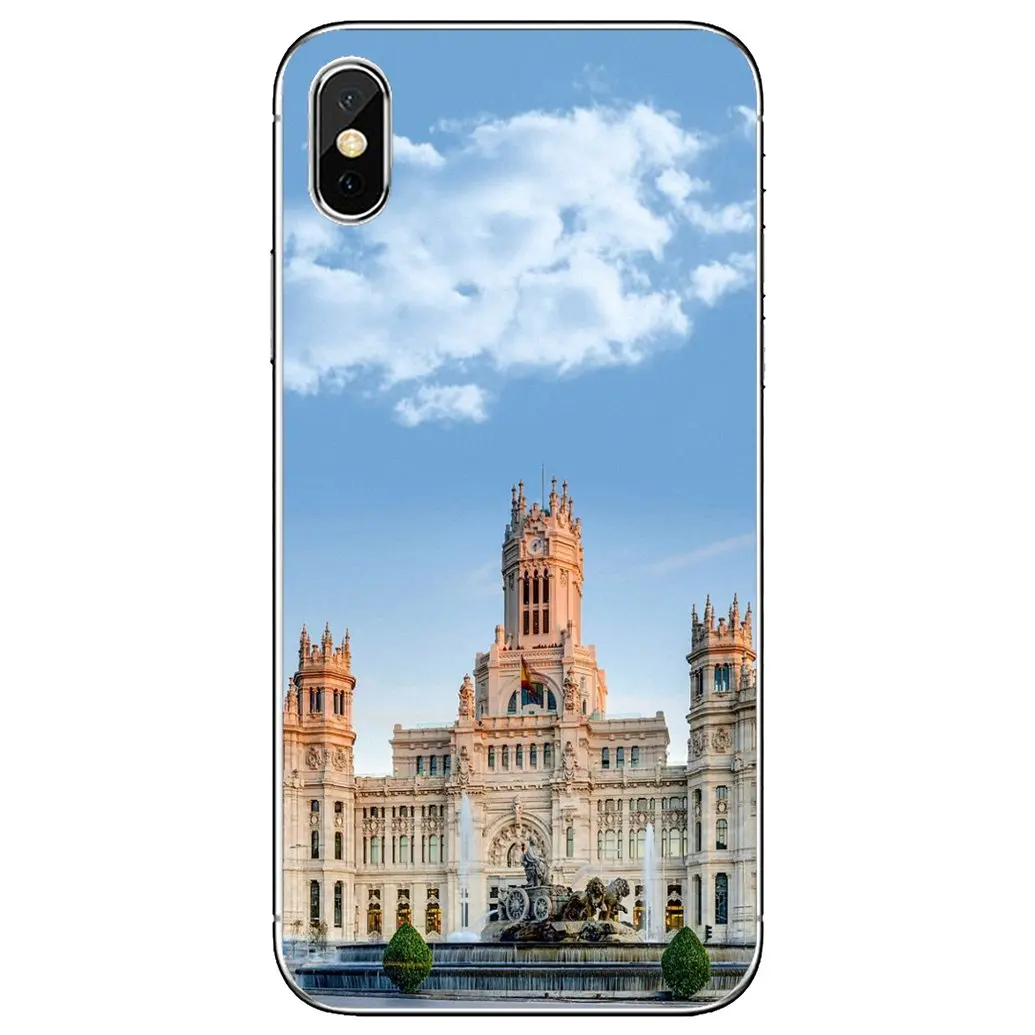 Мягкий чехол для Xiaomi Mi 5X 6X Max Mix 1 2 2S 3 Mi5 Mi5S Mi6 Mi3 Mi4 poco X3 nfc F2 Pro M3 Cibeles-fountain-Madrid-Spain-city |