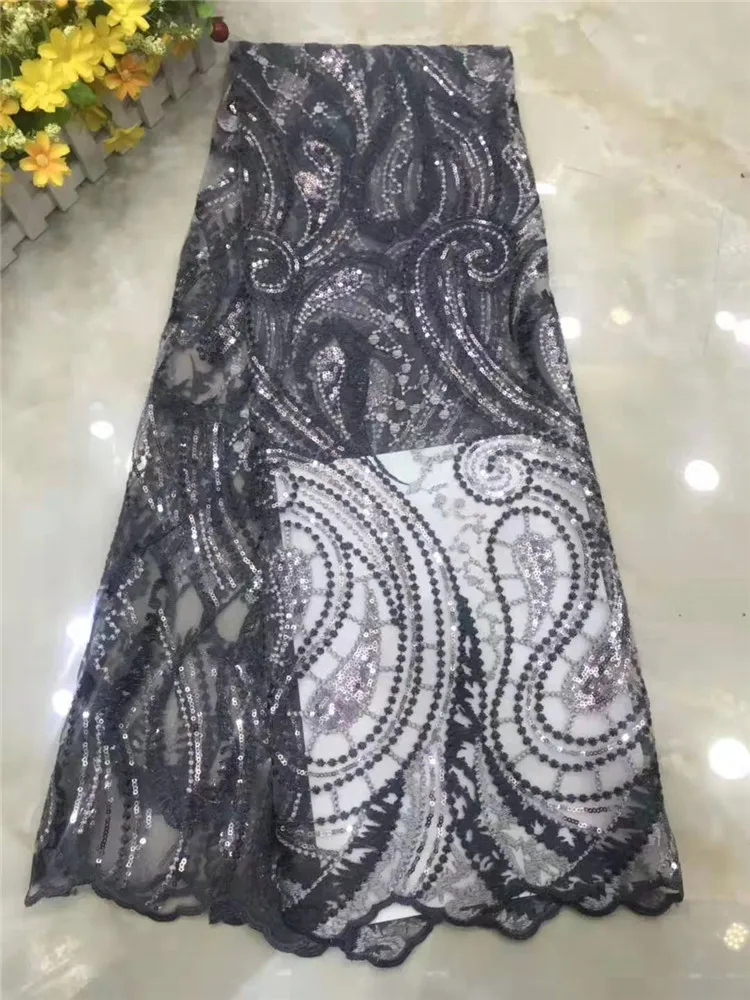 Вышивка из блесток кружева французская сетка вышивка африканская кружевная