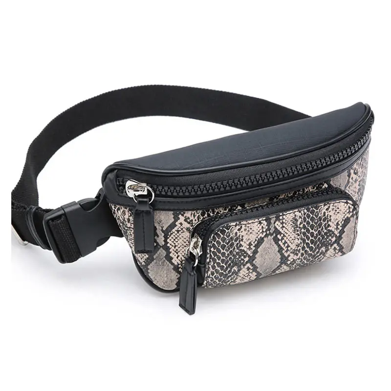 

Snake Texture Women Belt Bum Bag High Quality Women Fanny Packs Hot Female Waist Bag Women Messenger Bag Lady Chest bag