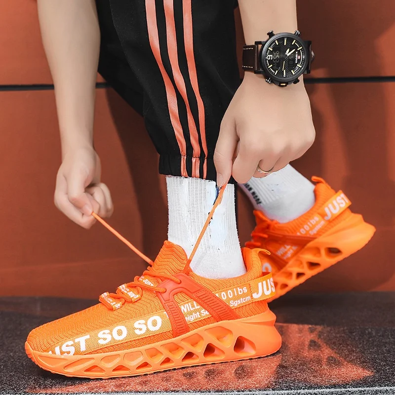 

Мужские сетчатые дышащие кроссовки для бега, легкие унисекс кроссовки на мягкой толстой подошве с дырками для пар, женская обувь, мужская об...