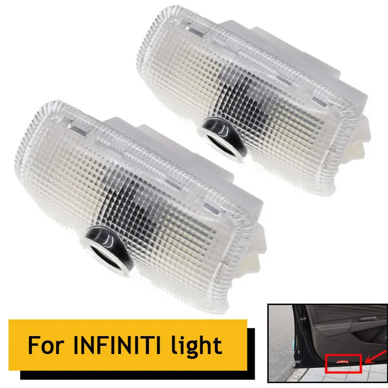 2 шт. pour Infiniti voiture светодиодный porte bienvenue логотип lumiere décoration ombre projecteur fx35 f50 g35 Q50