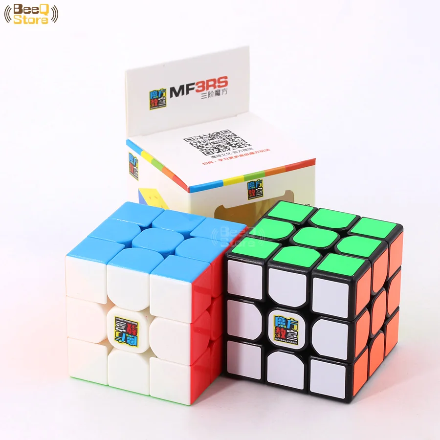 Mofangjiaoshi MF3rs & MF3rs2 магический куб 3x3x3 скоростной 56 мм пазл Magico Cubo черный без наклеек