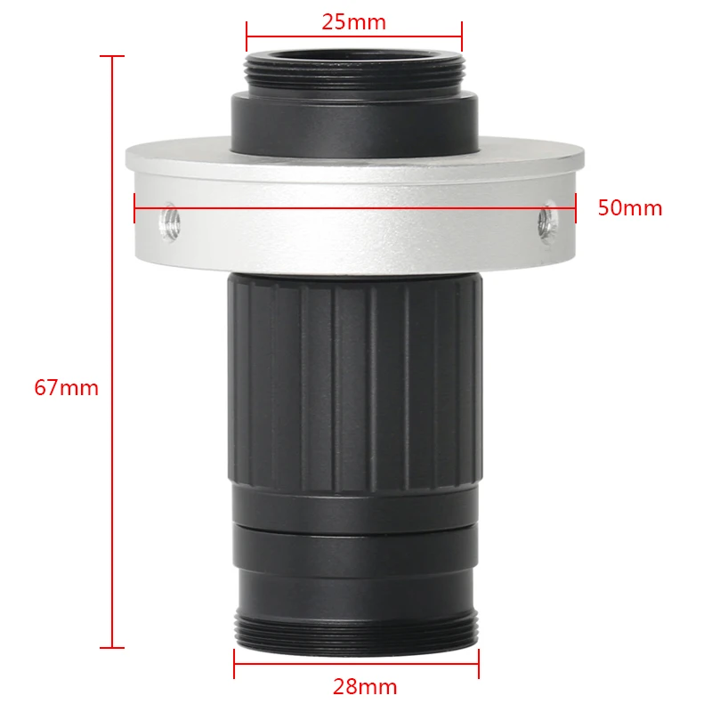 

100X - 300X C-mount Lens Interface Continuous Zoom Lens For HDMI USB VGA Industry Video Microscope Camera