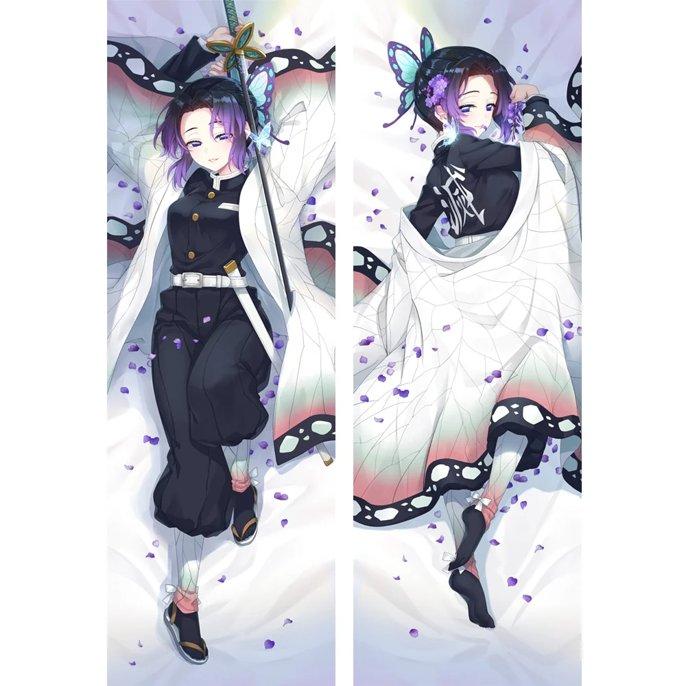 

MGF Newly Design Dakimakura Demon Slayer: Kimetsu Ao Yaiba Anime Kochou Shinobu Hugging Pillow Case Kamado Nezuko