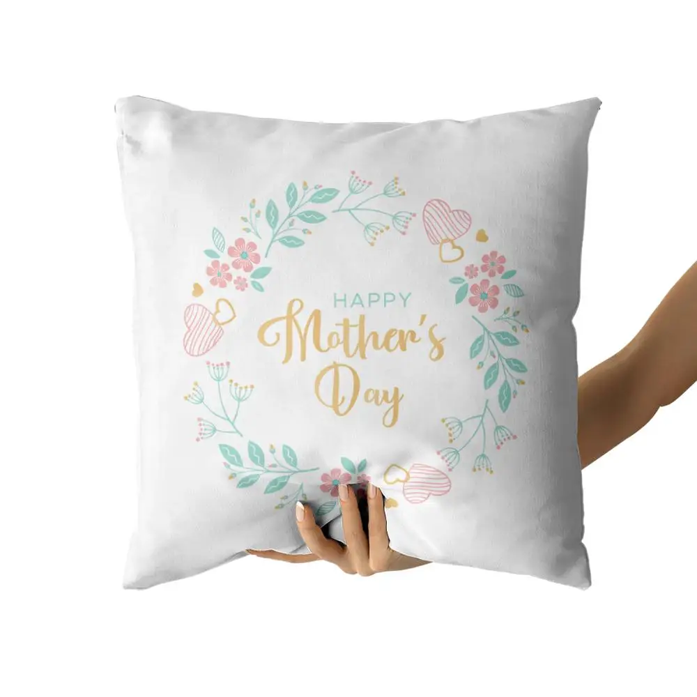 

HAPPY Mother's Day Cotton Canvas custom pillow custom covers Throw Pillow Pillow Covers personalized gifts
