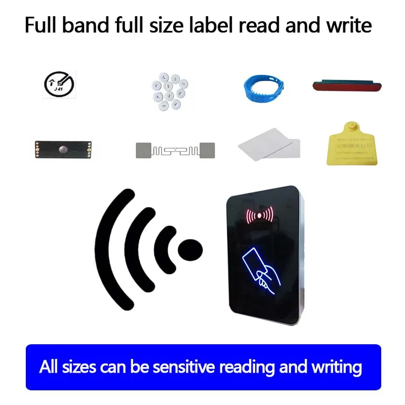 UHF RFID USB epc запись kill lock ISO1800 6C EPC карточная бирка этикетка настольный считыватель