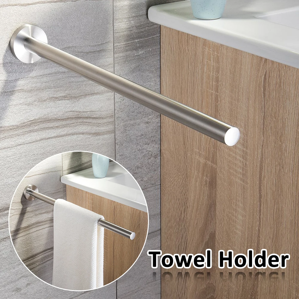 

40cm Towel Holder Firm Type Towel Holder Kitchen Bathroom Towel Holder for Towels Bar Rail Stainless Steel Hanger Towel Rack