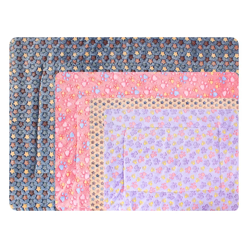 Подушка для домашних животных одеяло сна гнездо фланелевая с трехмерным принтом