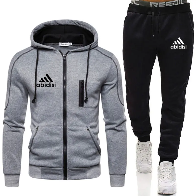 

2021 New Hoodie Sets Sportswear Thick Hoodie+Pants Sport Suits Casual Sweatshirt And Sweatpants