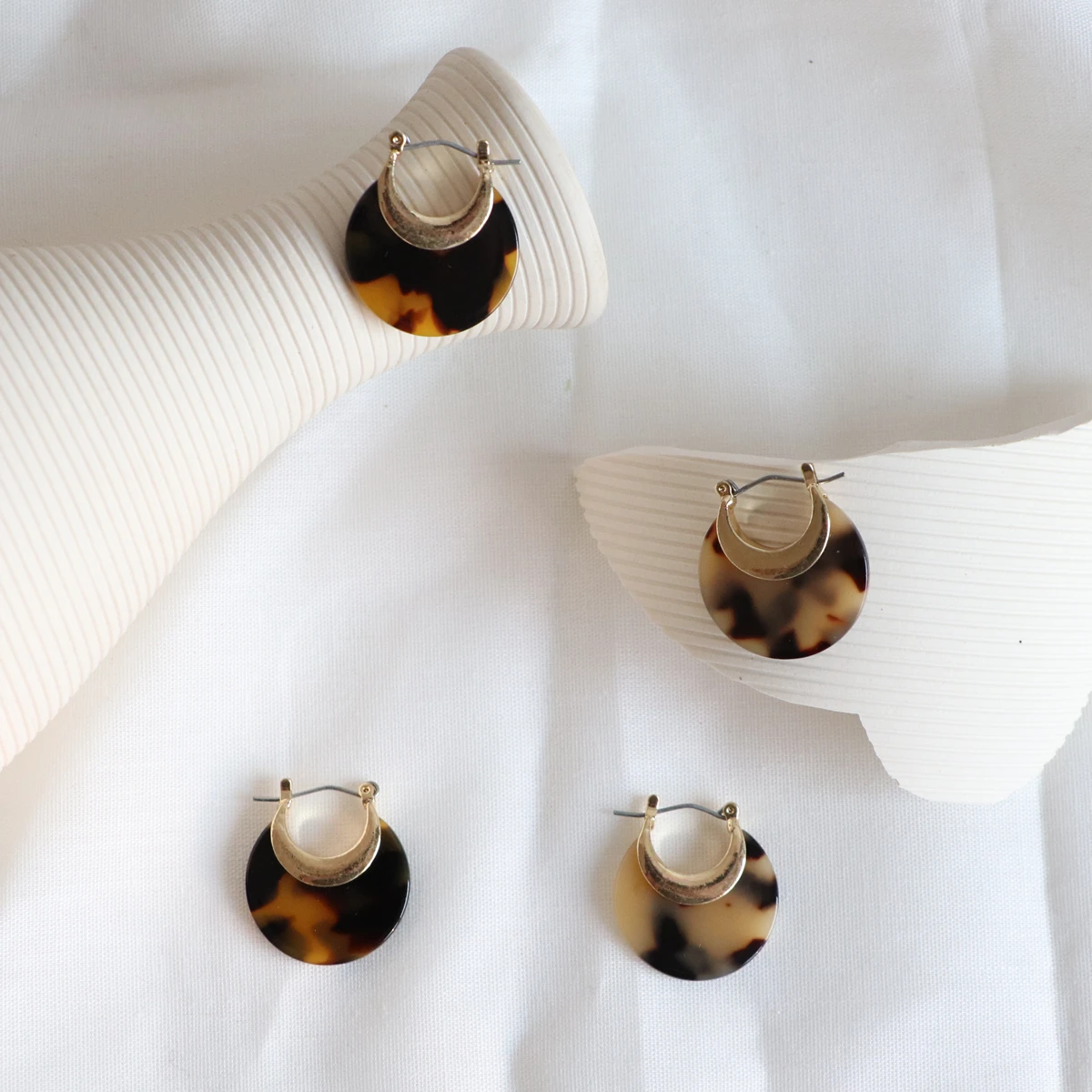 Модные Акриловые серьги подвески в виде черепахи с леопардовым принтом лист