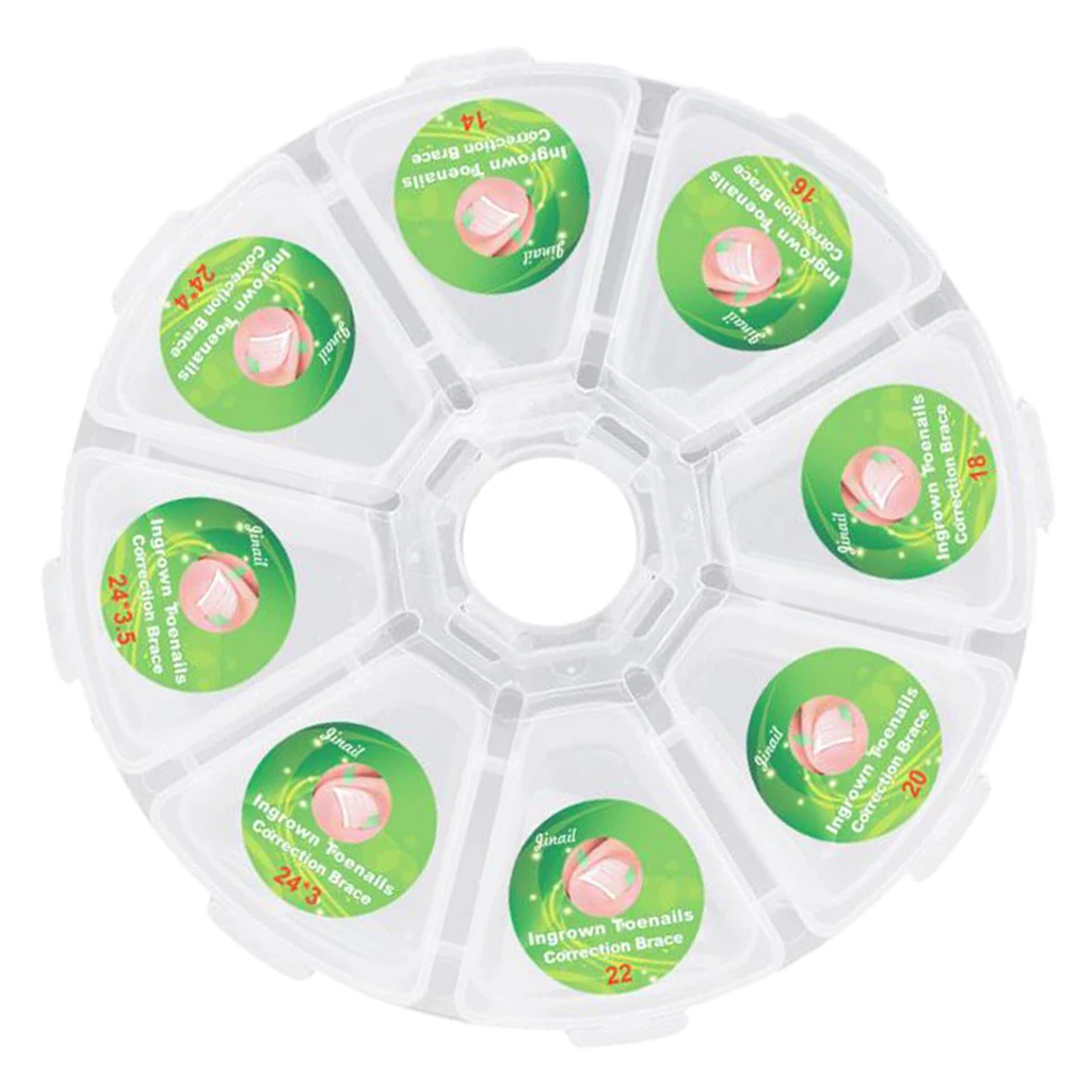 

100 Pcs Curved Ingrown Nail Straightening Clip Sticker Set for