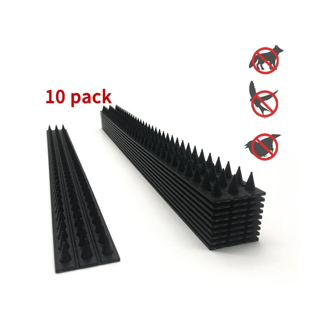 

10pcs Repellent Practical Deterrent Anti-theft Fencing Garden Fence Wall Spikes Cat Anti Bird Thorn Intruder Protection Security