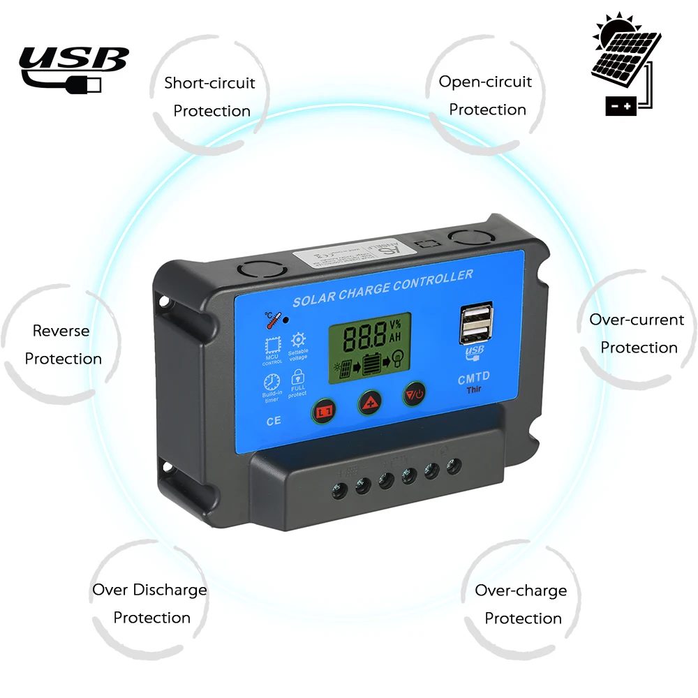 Многофункциональный контроллер заряда и разряда солнечной батареи