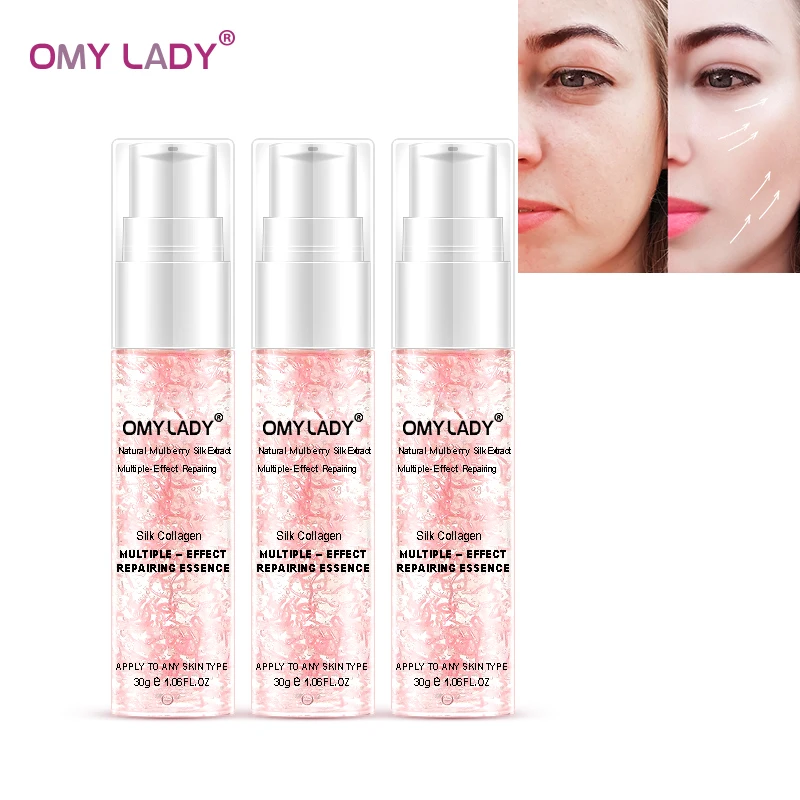 

3PCS OMY LADY Silk Collagen Face Serum Tightening Pores Repairing Anti Aging Whitening Repair Shrink Pore Lift Firm Skin Care