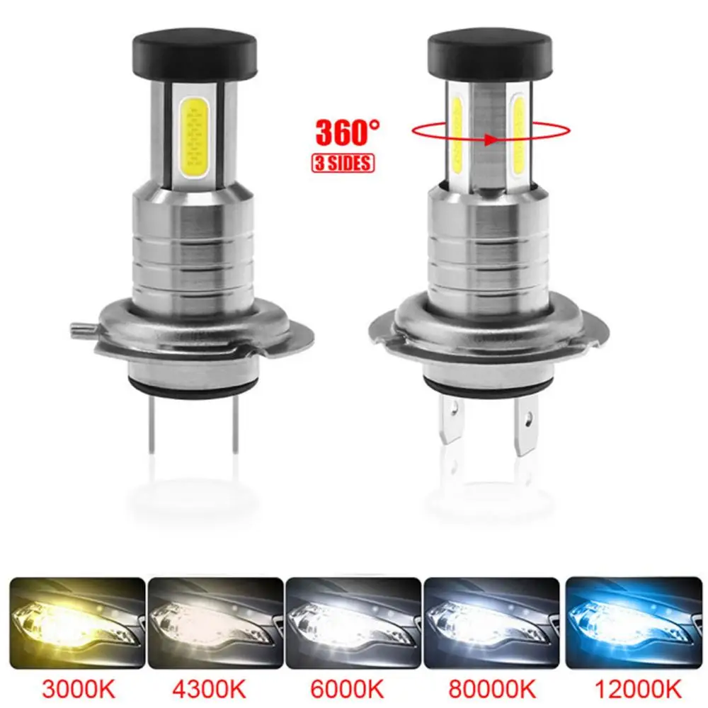 

SALE 2pcs Car H7 LED Headlight Bulbs 12V 24V 110W 6000K 30000LM Headlight Conversion Kit Bulb High or Low Beam Dropshipping
