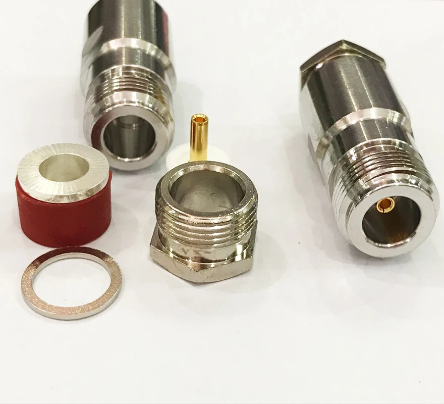 10 шт. гнездовой зажим для коаксиального кабеля RF Coax RG5 RG6 LMR300 5D-FB 50-5 разъем |