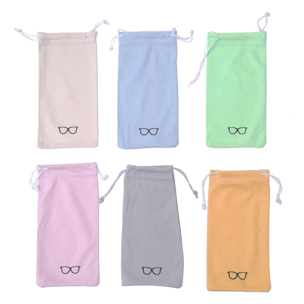 

Glasses Bag Myopia Eyes Sunglasses Reading Glasses Suede Glasses Cloth Beam Storage Bag Glasses Eyewear Accessories