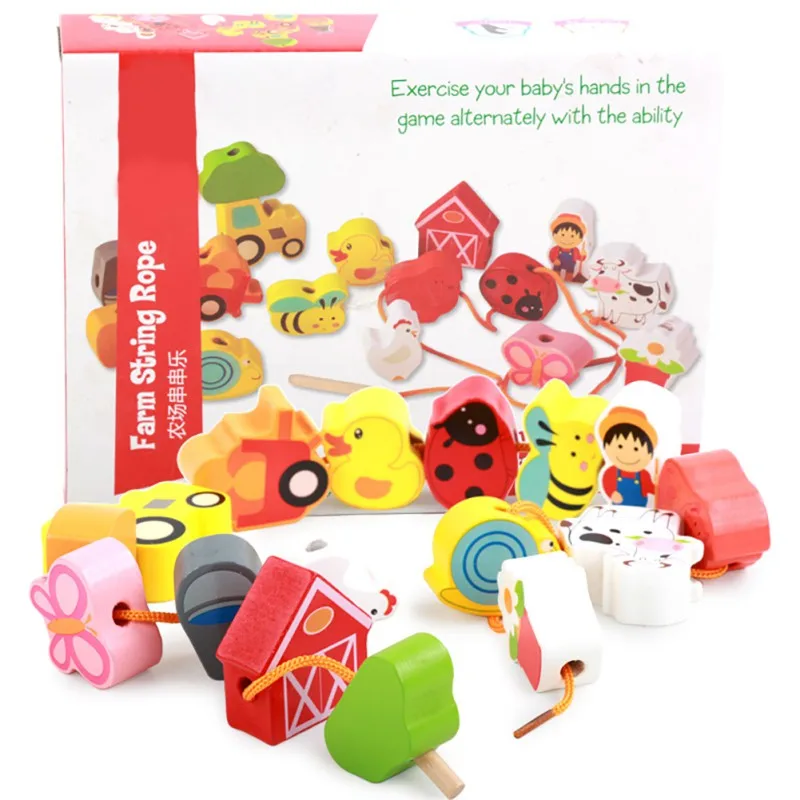 Новые детские деревянные палочки для укладки пазлов строительные струнные блоки