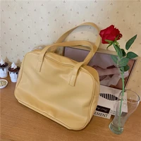 elegant top handle bags for women soft pu leather ladies shoulder underarm bag large capacity female travel casual tote handbags