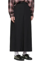 spring and autumn new mens fashion personality loose baggy pants pure color all match straight pants casual trousers skirt