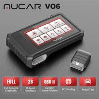 mucar vo6 professional lifetime free auto scanner all system active test ecu coding 28 reset obd2 code reader diagnostic tools