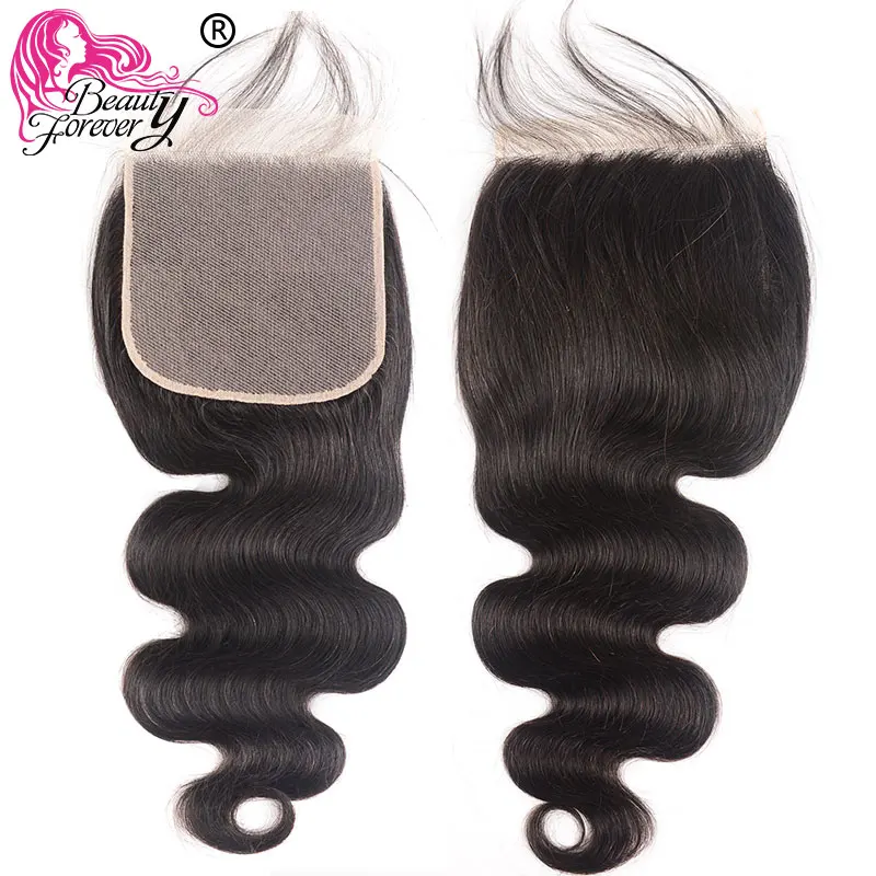 Beauty forever Hair 6*6 волнистые бразильские волосы с закрытием шнурка свободная часть Remy человеческие волосы на шнуровке