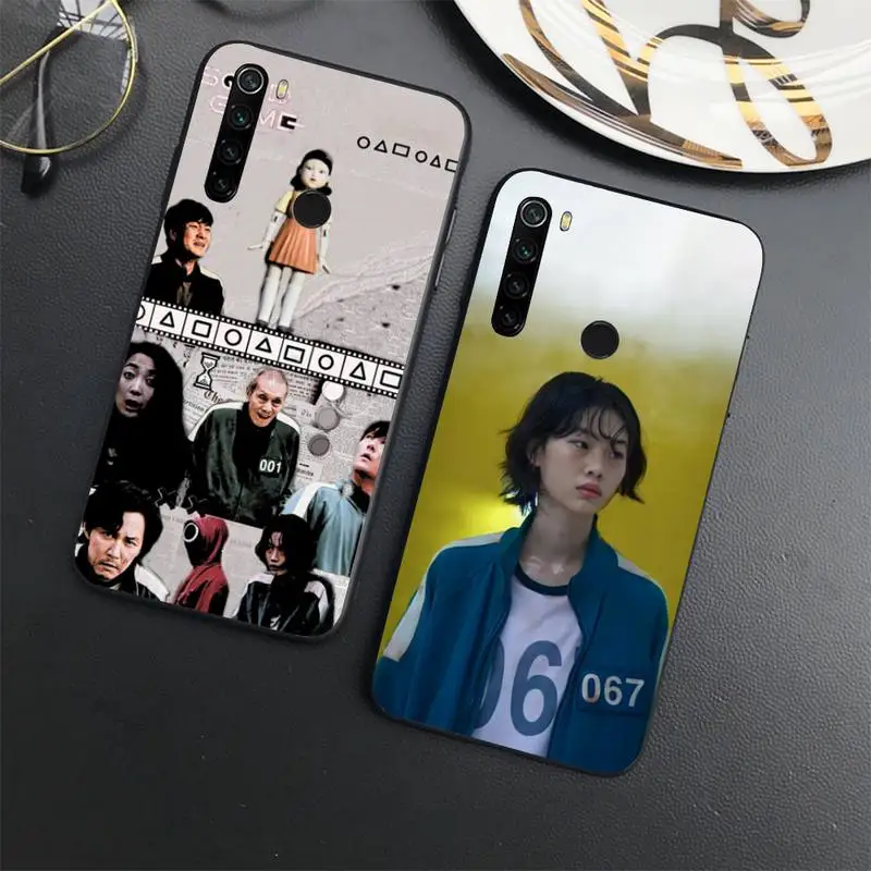 

Korean TV series Squid Game 456 Phone Case For Xiaomi Redmi note 7 8 9 t max3 s 10 pro lite coque shell cover funda