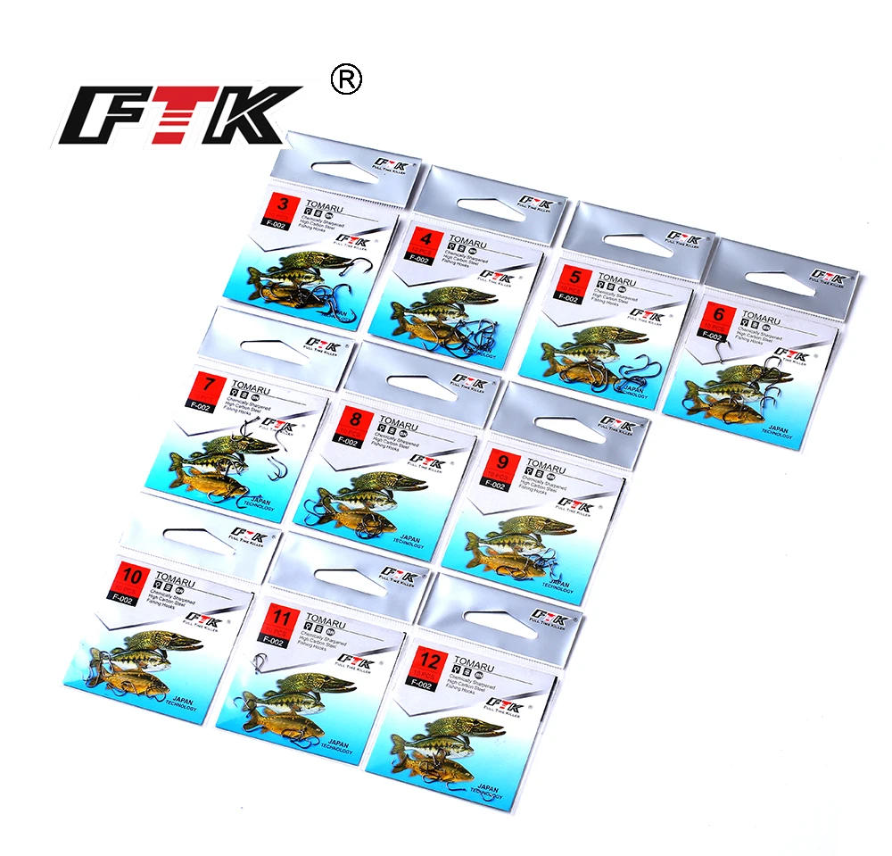 

FTK 30pcs Jig High Carbon Steel Fishing Hooks Lure Fishhook Barbed With Ringed Knife-Edged For Bass Carp Fishing Accessories