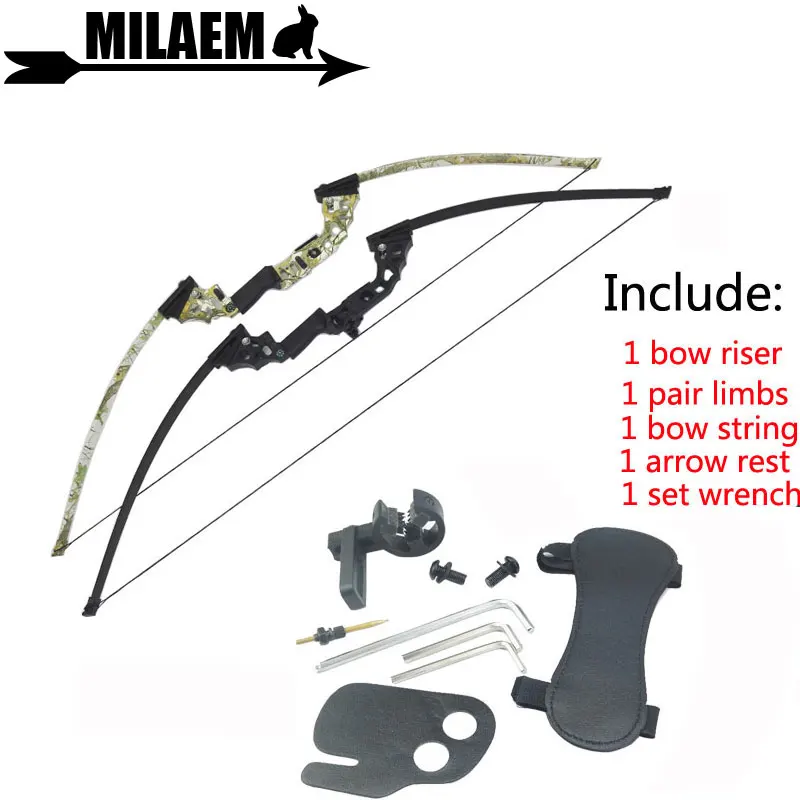 

1pc 40lbs Archery Shooting Fishing Bow 51 inch Take Down Aluminum Alloy CNC Riser Recurve Bow Hunting Accessory