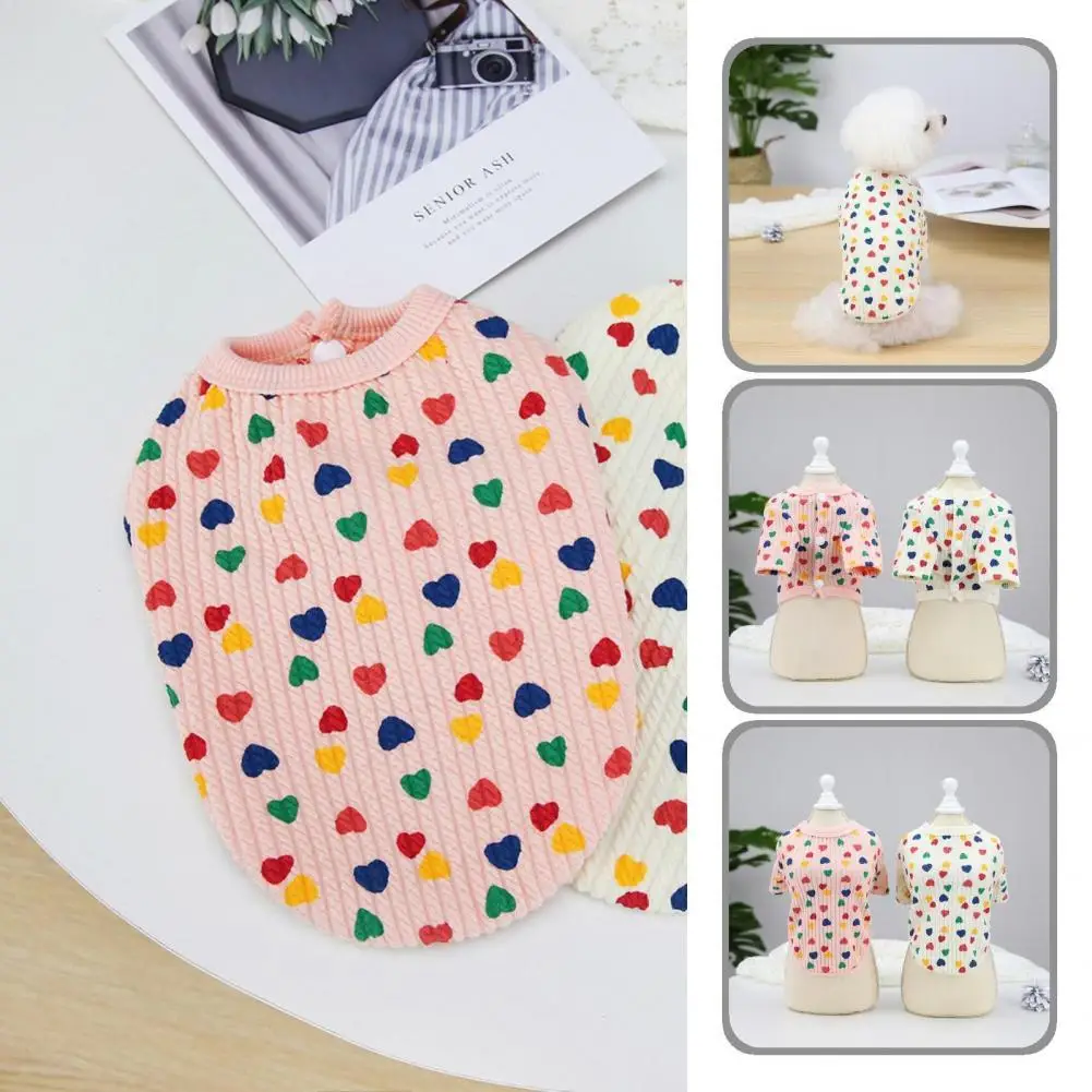 

Warm Cozy Dog Winter Two-legged Shirt Casual Pet Shirt Round Neck for Daily Wear